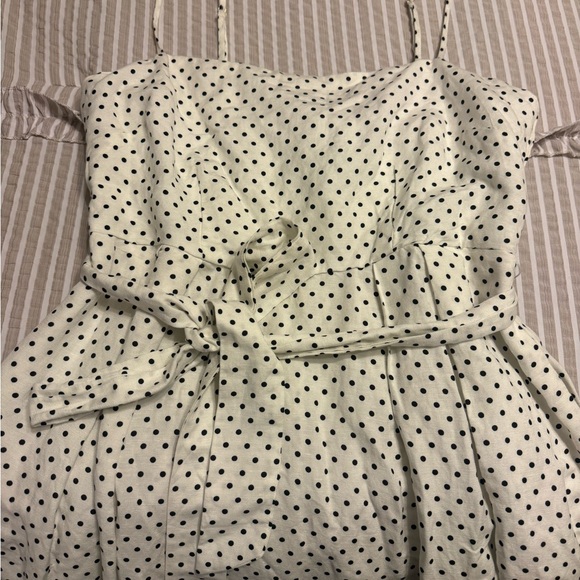 Kate Spade White and Black Polka Dot Midi Dress - Picture 4 of 7